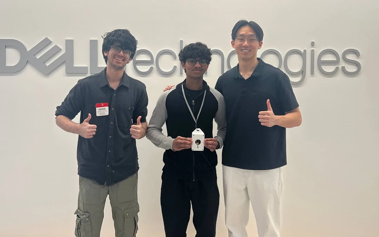 Yoda team with the working companion prototype at Dell Technologies